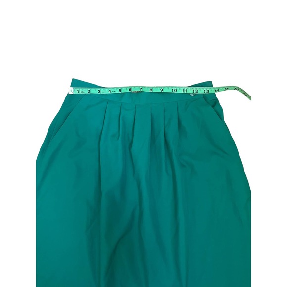 Vintage Grace Thompson Kelly Green MIDI Skirt Size 10 - Picture 8 of 8